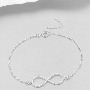 925 Sterling Silver Infinity Bracelet